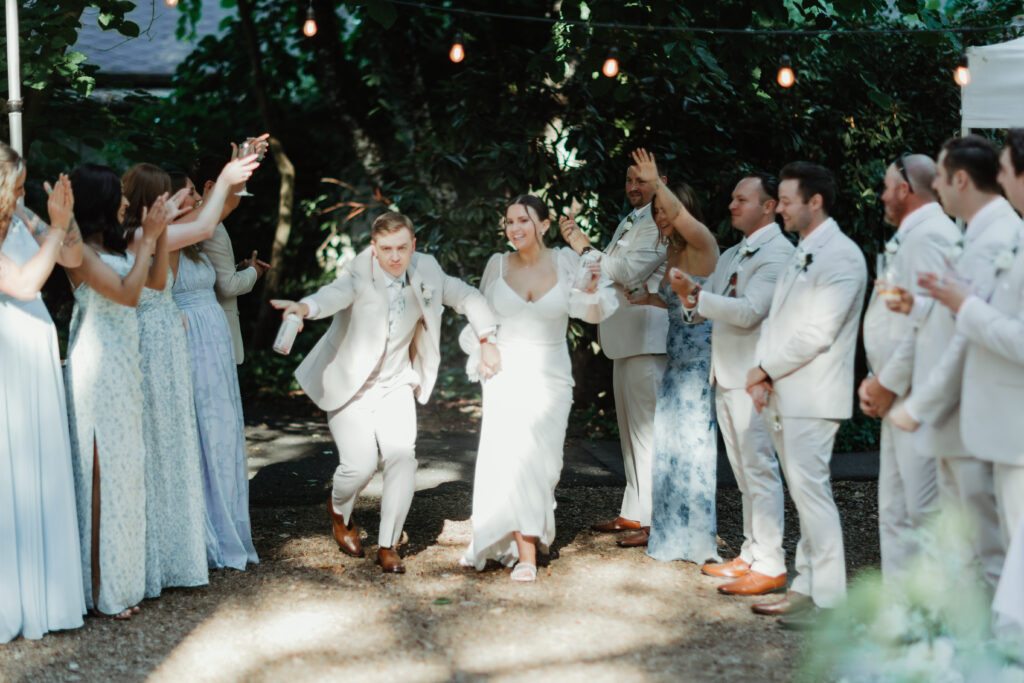 First dance during summer wedding reception in Hillsboro Oregon