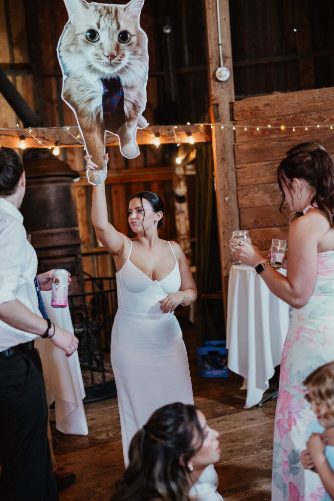 Guests party inside the Octagonal Barn at McMenamins in Hillsboro OR